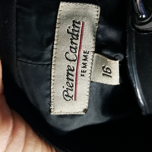 Sz 16 Black "Pierre Cardin" Tuxedo style jacket - Picture 9 of 9